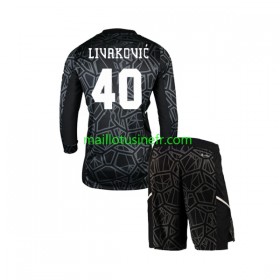 Maillot de Foot Dinamo Zagreb Livakovic 40 Gardien Domicile 2022-23 Manches Longues - Enfant